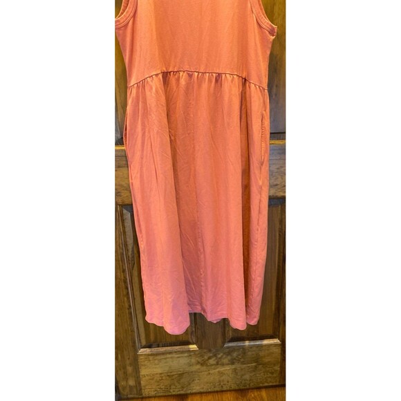 A New Day Tank Dress Plus Size XXL T Shirt Sleeveless Salmon Pink Gathered Waist - Picture 7 of 10